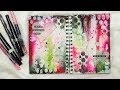 Art Journaling with Cheesecloth