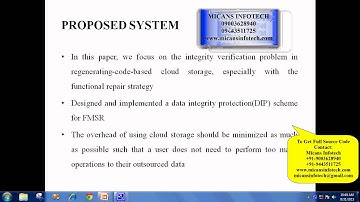 Privacy-Preserving Public Auditing for Regenerating-Code-Based Cloud Storage IEEE PROJECTS 2015-2016
