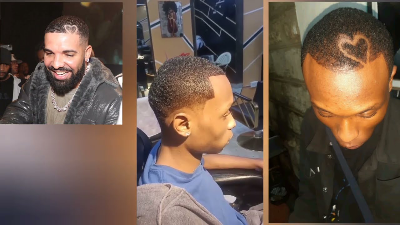 🔥 “I Got Drake’s Viral Heart Haircut ❤️ | Before & After Transformation 