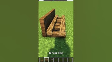 Minecraft Park Bench! | #shorts