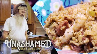 Phil Robertsons Epic Jambalaya Recipe Generosity And How Food Can Help You Share Jesus Ep 144