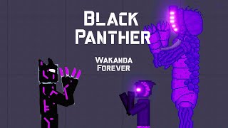 Black Panther fight against Purple Clan in People Playground 1.9.5