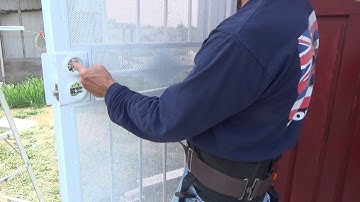 How to Install Security Screen Door Handle & Deadbolt...Part 1