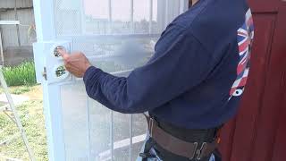 How to Install Security Screen Door Handle & Deadbolt...Part 1