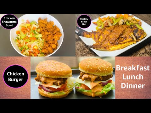 3 in 1 !!!! Healthy breakfast, lunch and dinner !!!! Full day healthy meal plan !!! hqdefault