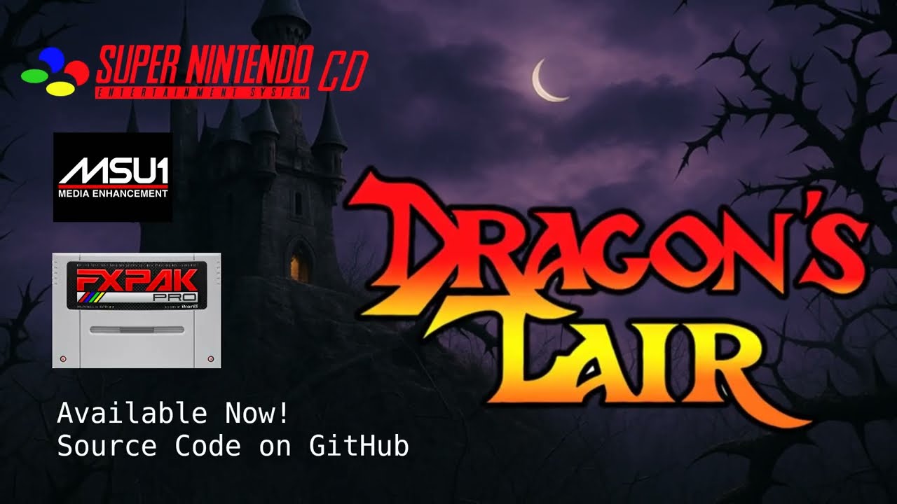 Impossible Ports: Dragon’s Lair Arcade Running on SNES (Full FMV • MSU-1)