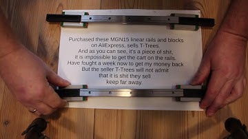 MGN15 linear rails an trolleys