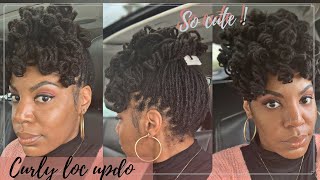 Locs: Super Cute Curly Updo