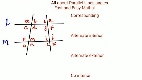 All about Parallel Lines #correspondingangles #alternateangles #interiorangles