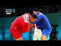 ZULKHARNAYEV (KAZ) vs ZHAPAROV (KGZ). M Juniors +98 kg. Asian SAMBO Championships 2021