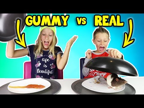 GUMMY vs REAL FOOD 4!!!