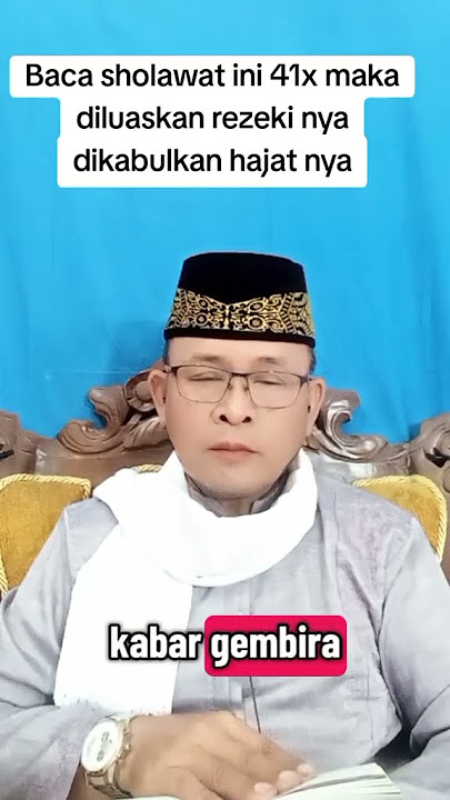 Read this sholawat 41 times, God willing, your sustenance will be made easy #doamustajab