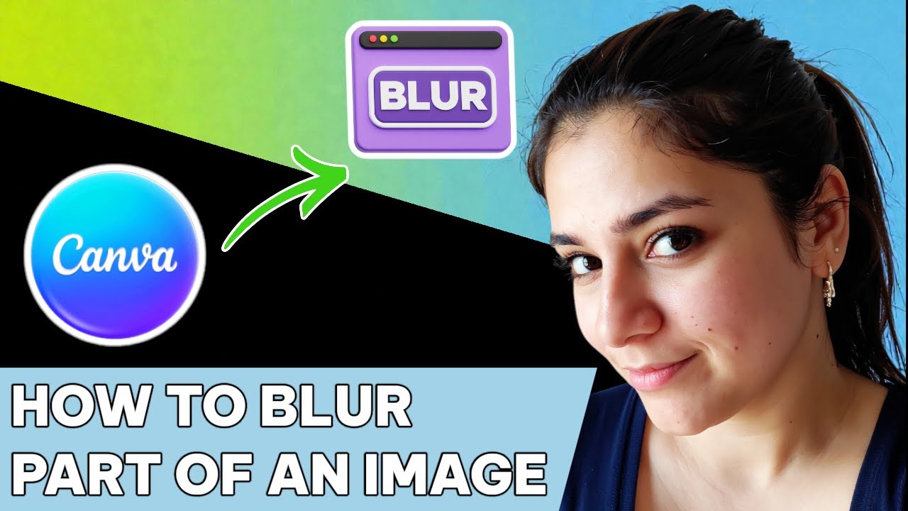 How to blur part of an image in Canva