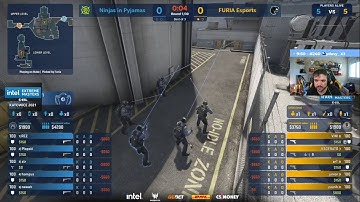 Furia vs NIP - MAPA 02 (Nuke) - IEM Katowice 2021 | GAULES PT-BR