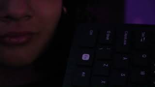 ASMR | Sons de teclado com sons de boca para você dormir