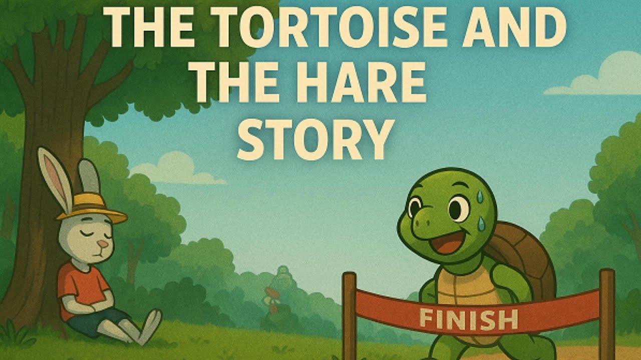 The Tortoise and the Hare 🐢🐇 | English Moral Story for Kids | Learn ...