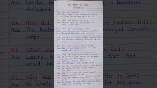 A Letter to God | Class 10 English | 10 Important Questions & Answers | JAC Board 2026