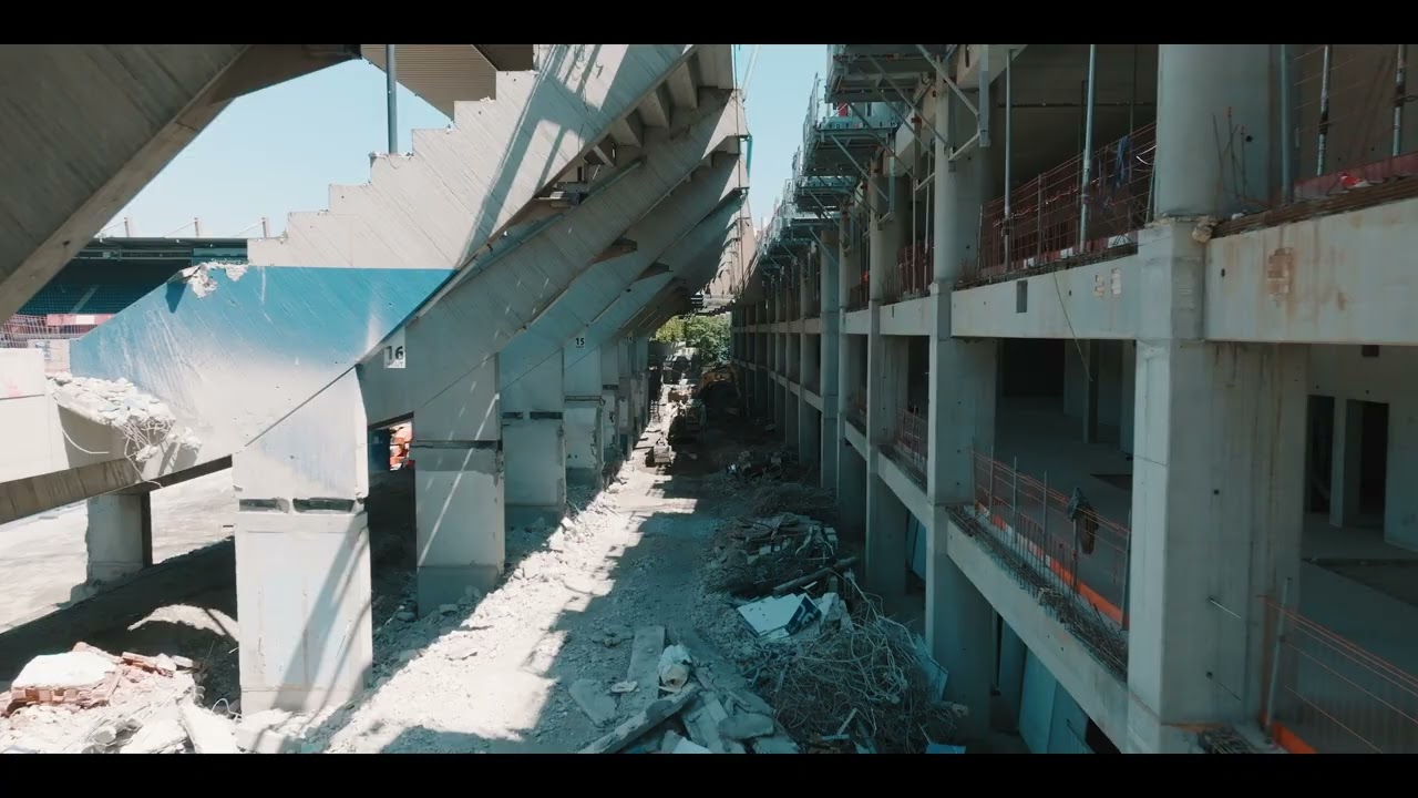 Désamiantage et déconstruction d'une partie du Stade de la Meinau à Strasbourg