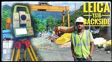 Land Surveying with Leica TS16: Accurate Measurements at Beckside. How to Backside Leica TS16.