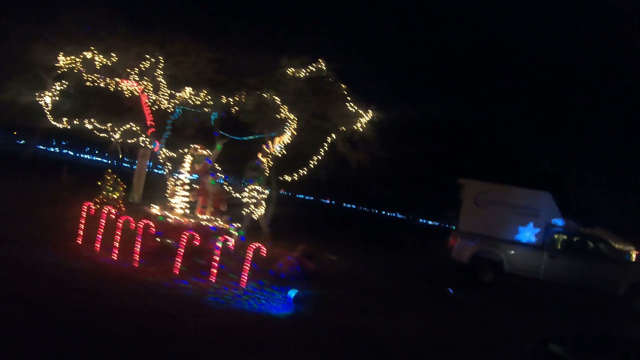 Ingleside, Texas Christmas Light show YouTube