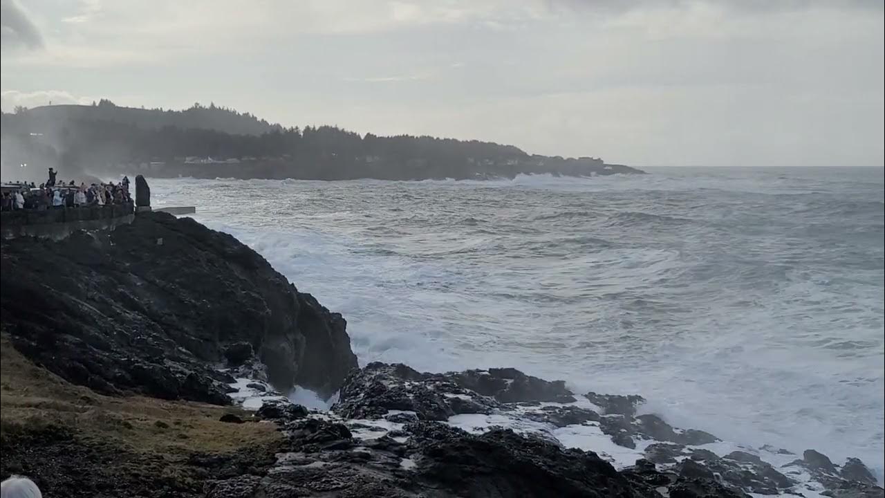 2023 King Tides, Depoe Bay, OR. 20230122_120121 YouTube