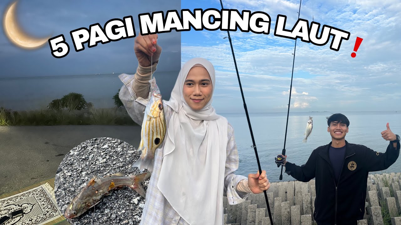 PERTAMA KALI MANCING LAUT ,Alhamdulillah rezeki kami