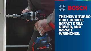The new Bosch Professional BITURBO Drill Driver, Impact Drill Driver, and Impact Wrenches