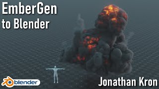 Real Time Smoke Simulations to Blender [EmberGen] | English