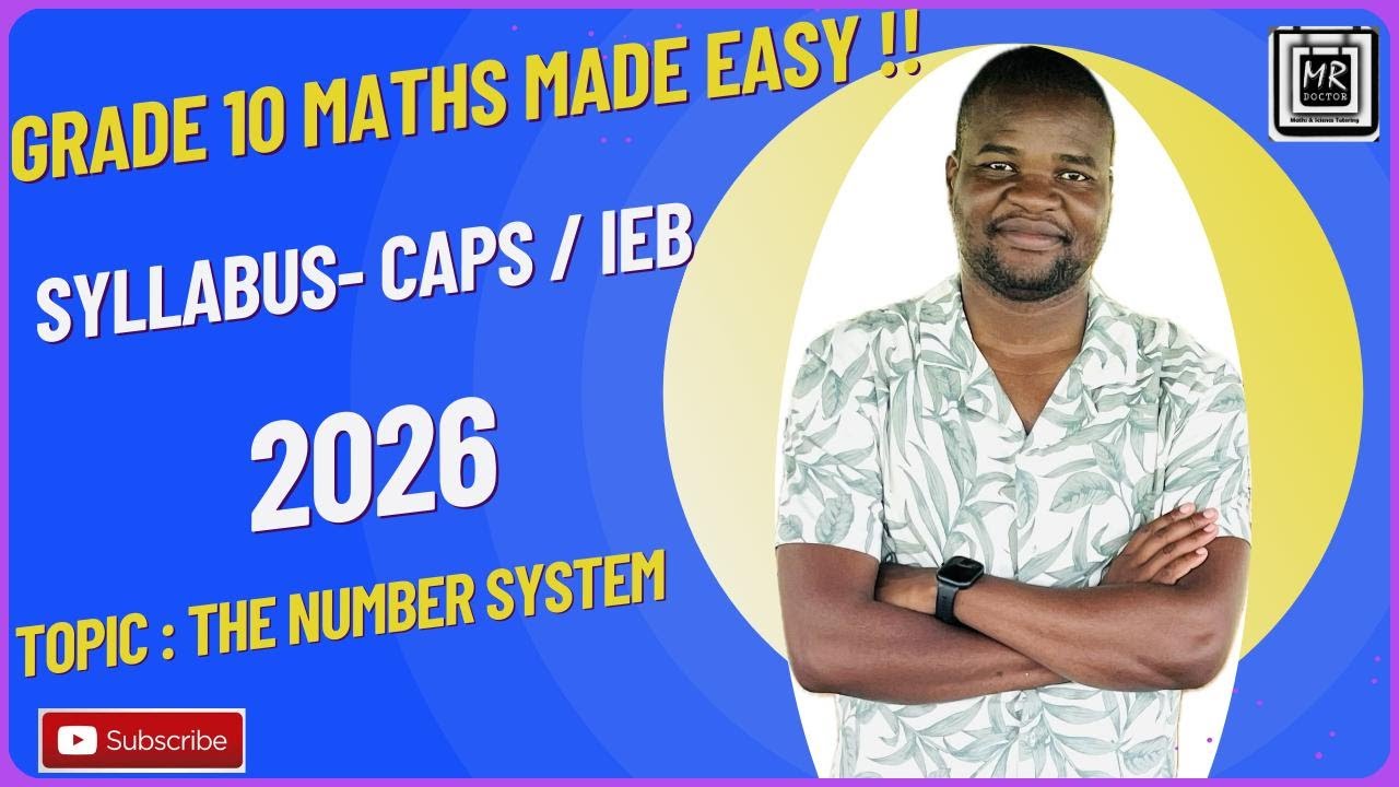 Grade 10 Maths term 1 2026 | Algebraic expressions | Number System ...