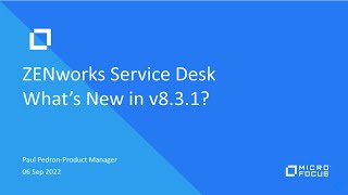 zenworks service desk v8.3.1-what's new in this release