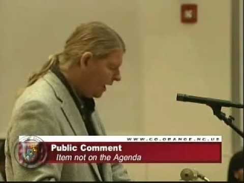 Describing Agenda 21 To The Dictator Orange County NC Commissioners