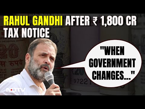 Rahul Gandhi After ₹ 1,800 Crore Tax Notice: backslash