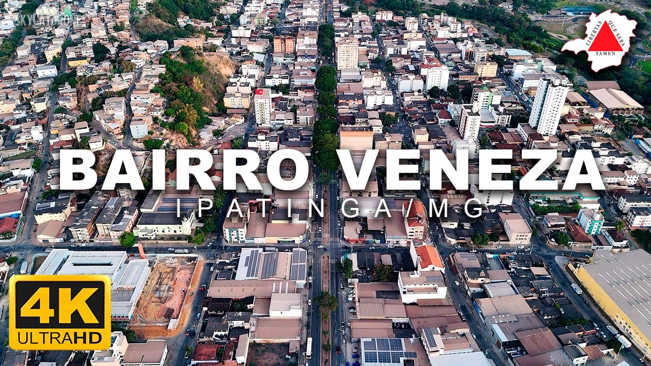 Bairro Veneza - Vista Aérea/Vista de Cima Cidade de Ipatinga/MG - ULTRA HD 4k - Drone Mini 4 Pro