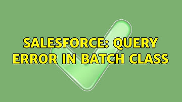 Salesforce: Query error in Batch Class