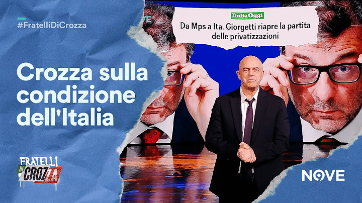 Crozza e il suo monologo finale sullo stato italiano "Liberalizziamo tutto?"