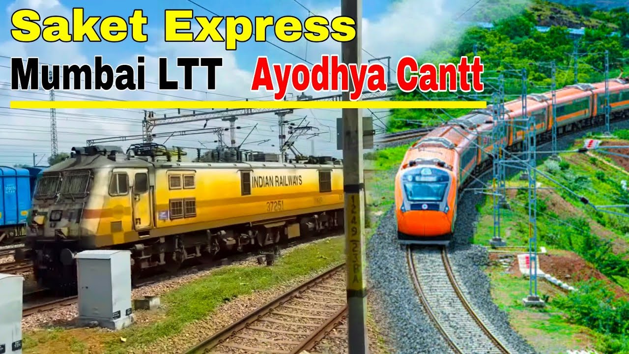 Saket SF Express | Mumbai To Ayodhya Cantt | Nashik Manmad Bhusawal Ke Raste Travel Train Journey 