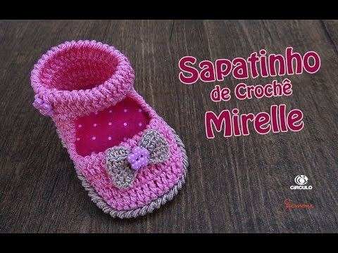 sapatinho de crochê infantil feminino