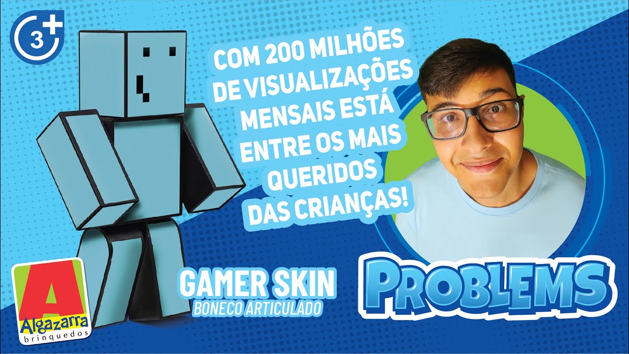 Boneco r Problems Minecraft Articulado - 25 cm Algazarra