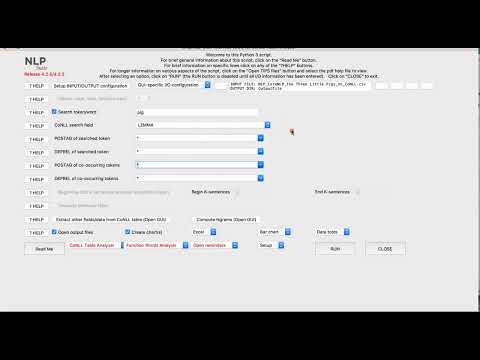 NLP CoNLL table analyzer 2