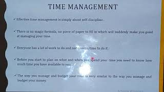 Lecture 18.(Soft Skills) Time Management. screenshot 1