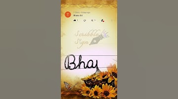 Bhanu Name Writing (Special Requested VIDEO) #namewriting  #cursivewriting #scribblesign #name #pen