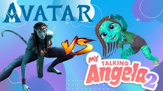 MY TALKING ANGELA 2 II ANGELA vs AVATAR NEYTIRI #my_talking_angela #dance