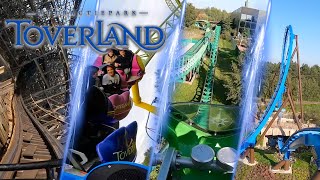 All Roller Coasters at Toverland | Sevenum, NL | 4K Onride POV