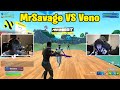 Mrsavage vs veno 2v2 toxic fights w mongraal  pinq