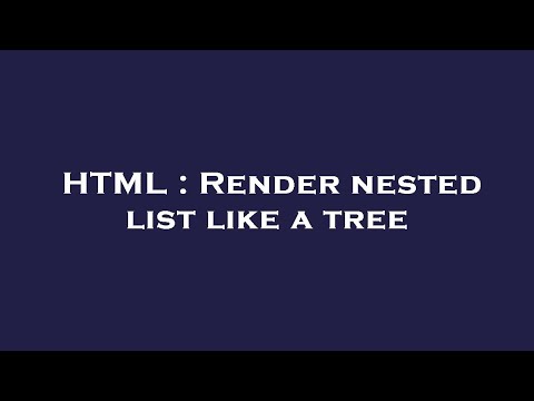 HTML : Render