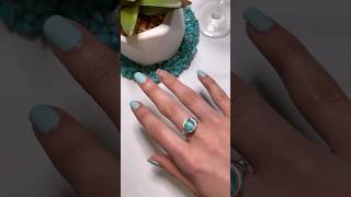 Moon stone ring 🩵 #handmadejewelry