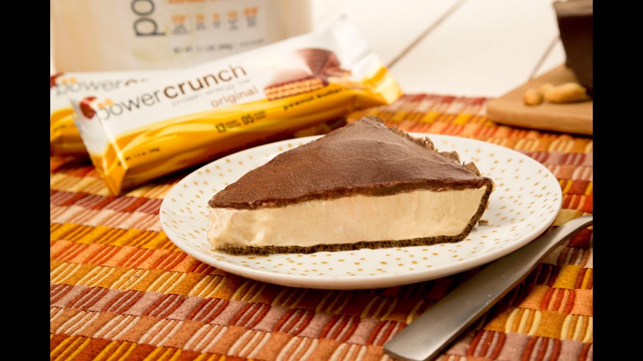 RECIPE: Power Crunch Chocolate Peanut Butter Pie - YouTube