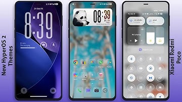 3 новые темы для центра управления HyperOS 2 для Xiaomi, Redmi, Poco | 3 лучшие темы для HyperOS 2