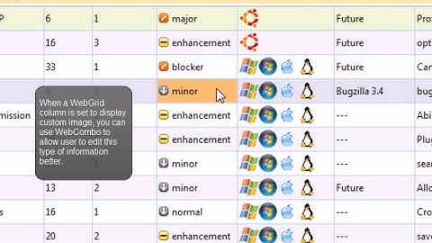 WebGrid - Integration WebCombo