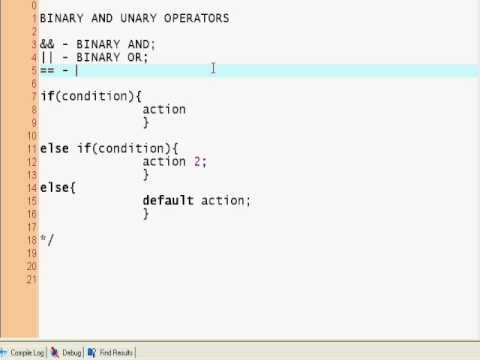 C++ Tutorial #3, Conditionals (1)